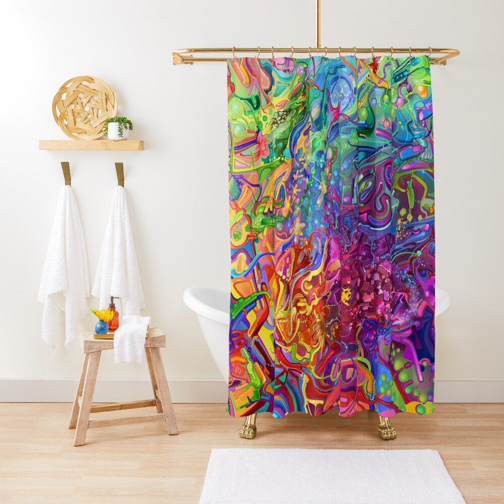 This Page Intentionally Left Blank - Digital Art & Painting Shower Curtain