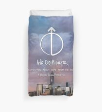 Wir gehen höher NYC Skyline Bettbezug