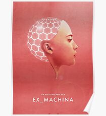 Ex Machina inspired Wall Art Poster | Minimalist Worn Deus Ex Alex Garland Poster