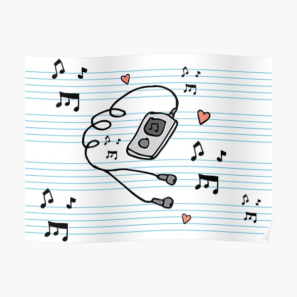 Mp3 Posters Redbubble - download mp3 roblox got talent piano notes copy 2018 free