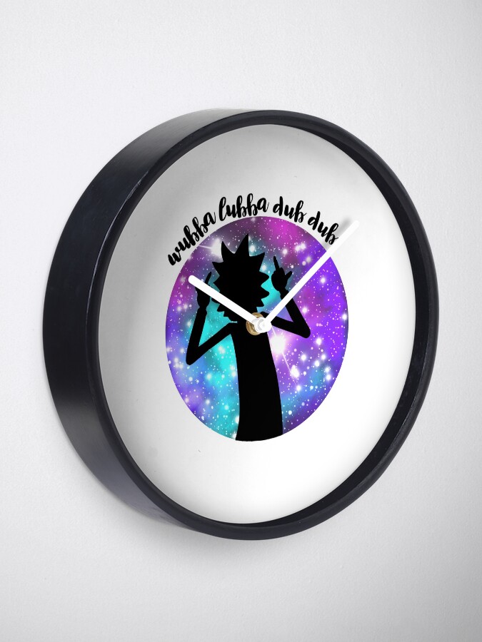Alternate view of Wubba Lubba Dub Dub! Clock