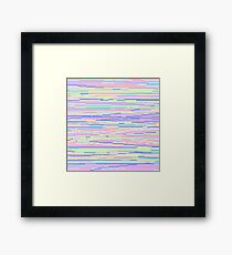 Pixel Stripes Framed Print