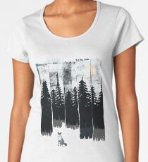 A Fox in the Wild Night Women's Premium T-Shirt