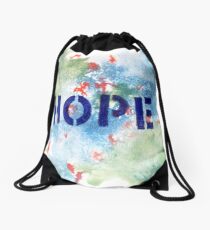 HOPE inspirational Art Drawstring Bag