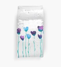 Peinture fleurs, fleurs aquarelle, illustration, aquarelle Duvet Cover