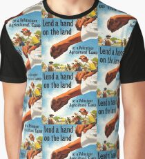 Lend a Hand Food Production WWII Graphic T-Shirt