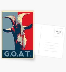 G.O.A.T. - GOAT - Greatest of all time Postcards