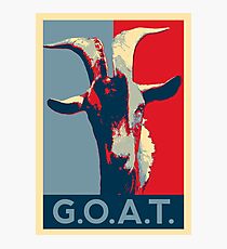G.O.A.T. - GOAT - Greatest of all time Photographic Print