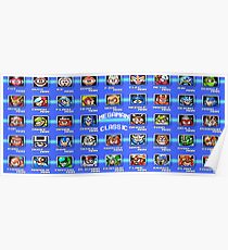 Classic Megaman Bosses Poster