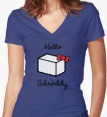 Hello Schroddy Women's Fitted V-Neck T-Shirt