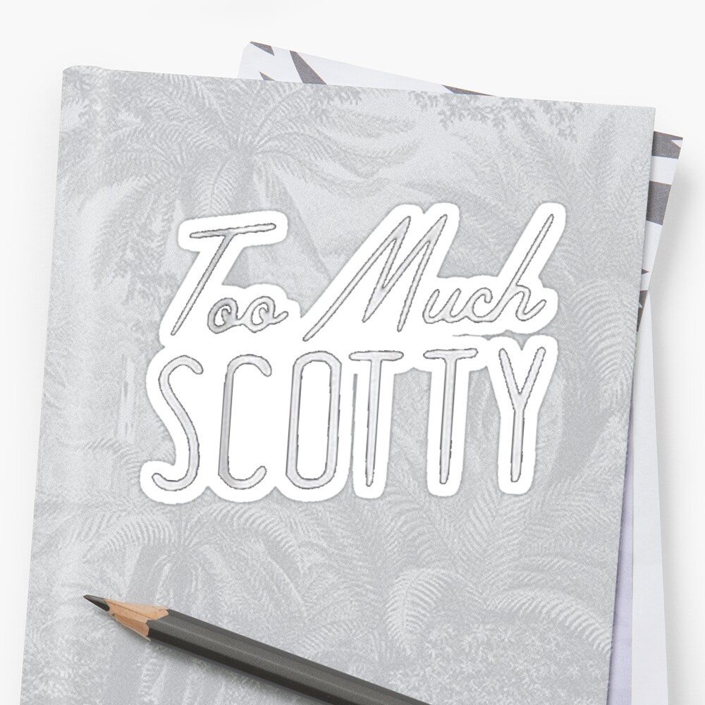 too-much-scotty-david-dobrik-stickers-by-tiffyiana-redbubble