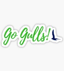 Endicott College Go Gulls! - Green Sticker