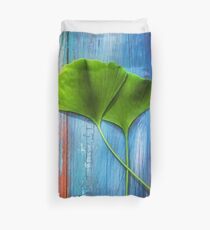 Two leaves of Ginkgo Duvet Cover