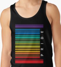 Stolzes Retro T-Shirt Barcode-LGBT Tanktop für Männer