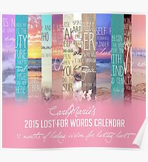 Lost For Words Calendar Cover - 2015 Poster