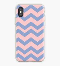 Pantone Colour of the Year 2016 Rose Quartz/ Serenity Chevron iPhone Case