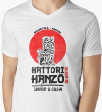 Camiseta para hombre de cuello en v Hattori Hanzo