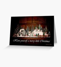 Old Fashioned 1940s Christmas Village Greeting Card