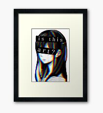 Is this Art Sad japanese aesthetic Framed Print