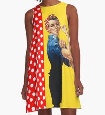 Rosie and Polka Dots A-Line Dress