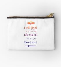 I Will Fight For Those Who Can Not Fight For Themselves Studio Pouch