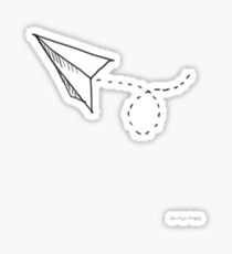 Paper airplane Sticker
