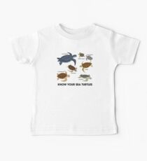 Kenne deine Meeresschildkröten Baby T-Shirt