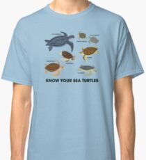 Camiseta clásica Conozca a sus tortugas marinas