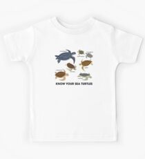 Know Your Sea Turtles Kids Tee
