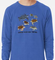 Kenne deine Meeresschildkröten Leichter Pullover