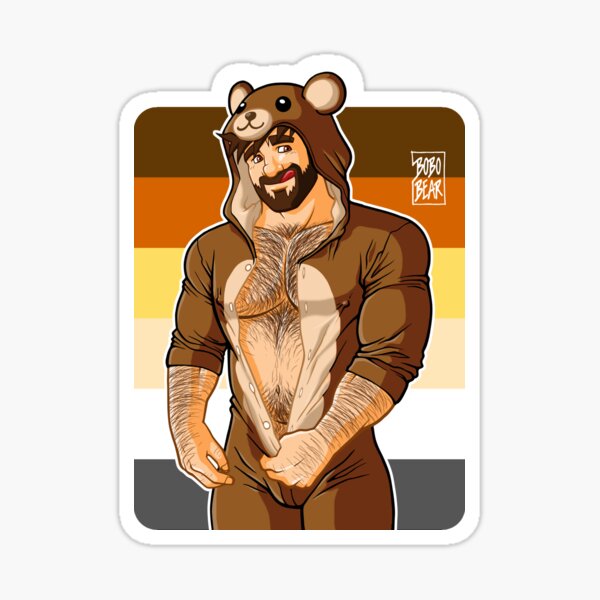 ADAM LIKES TEDDY BEARS - BEAR PRIDE Sticker