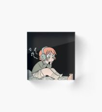 The Wonderful World of Kim Pine (No Text) Acrylic Block