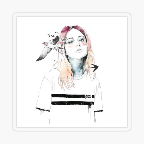 TAKE OUT YOUR BIRDS Transparent Sticker