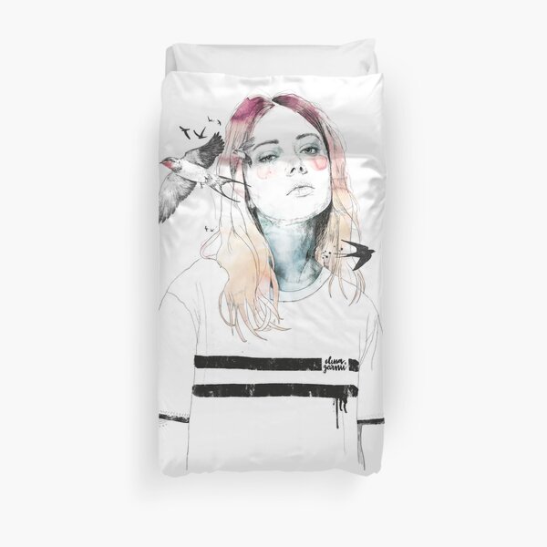 TAKE OUT YOUR BIRDS Duvet Cover
