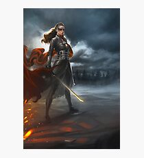 To War: Commander Lexa Photographic Print