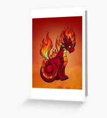 Fire Dragon Greeting Card