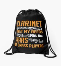 Clarinet Shirt Drawstring Bag
