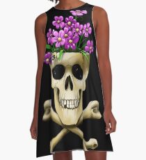 Skull vase .....with bee A-Line Dress