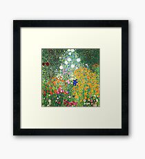 Flower Garden by Gustav Klimt Framed Print