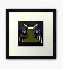 Social Media Pitchforks Framed Print