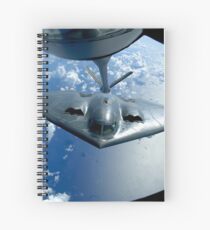 A B-2 Spirit moves into position for refueling from a KC-135 Stratotanker. Spiral Notebook