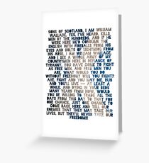 Braveheart Greeting Card