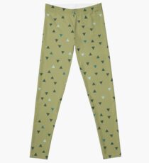 DOWN UP / olive green / seaweed / turquoise / aqua mint Leggings
