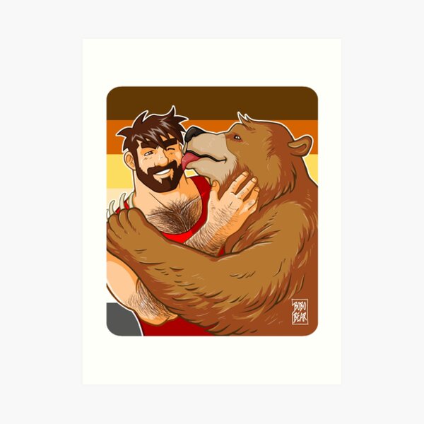 BEAR KISS - BEAR PRIDE Art Print