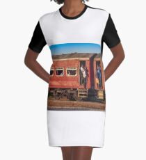 Morning Train Graphic T-Shirt Dress