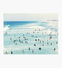Lámina fotográfica Costera, arte de playa, agua azul, mar, océano
