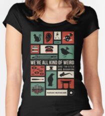 Haruki Murakami Tailliertes Rundhals-Shirt