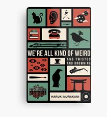 Lienzo metálico Haruki Murakami