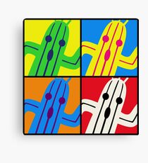 Cactuar Warhol Canvas Print