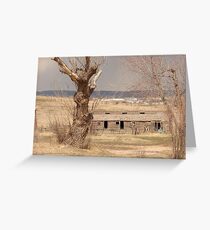 Cow Shed Greeting Card